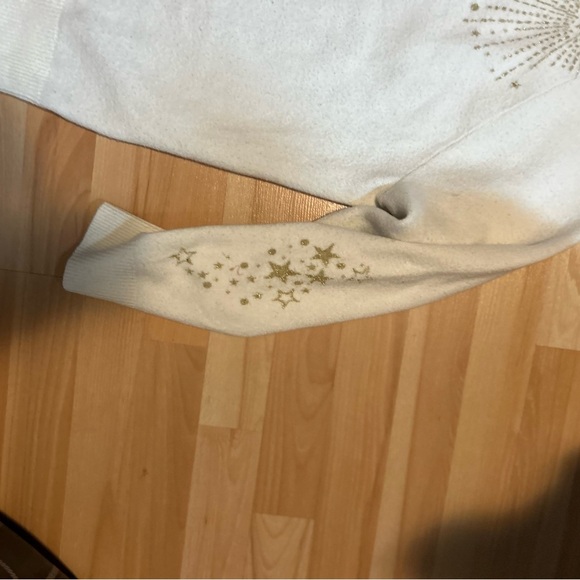 Torrid Cream Sweater with Gold Celestial Design - Picture 8 of 10